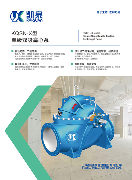 KQSN-X型單級雙吸離心泵