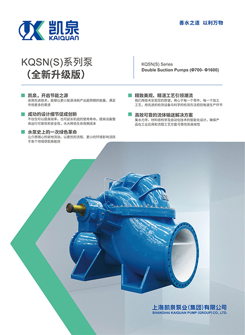 KQSN(S)系列雙吸泵(Φ700- Φ1600)
