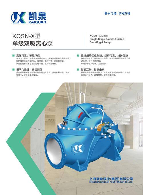 KQSN-X型單級雙吸離心泵