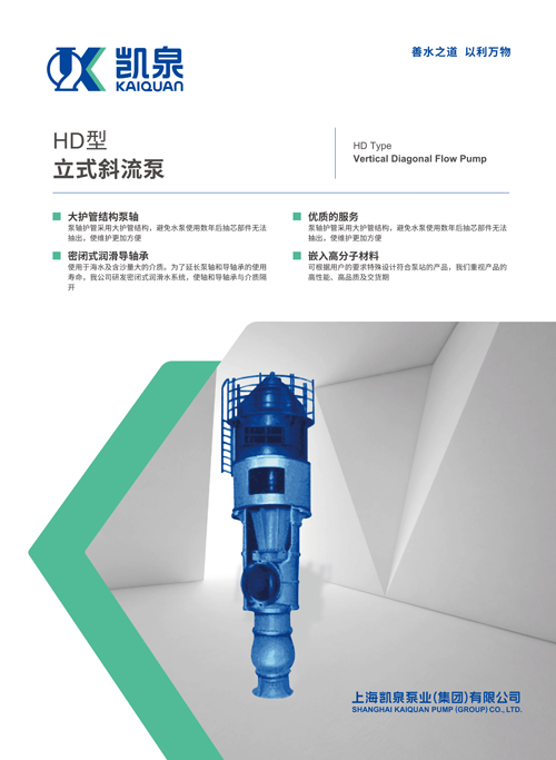 HD型立式斜流泵